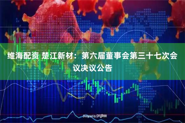 维海配资 楚江新材：第六届董事会第三十七次会议决议公告